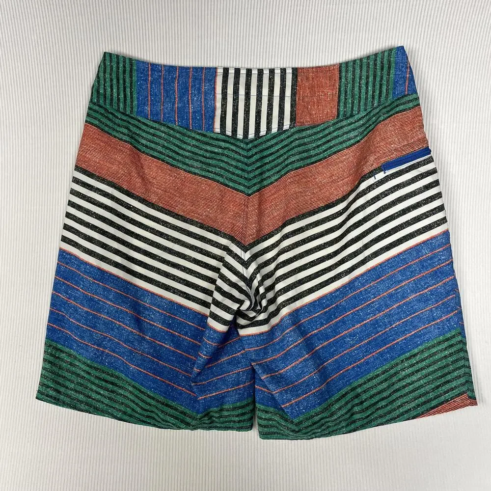 Patagonia Board Shorts Mens 34 Multicolor Striped Surf Swim Trunks Quick Dry